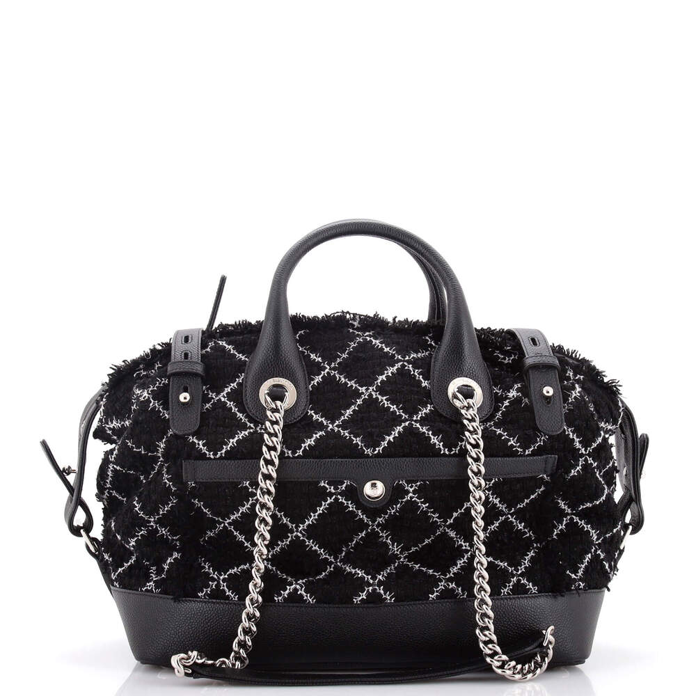 Chanel Crest Trip Bowling Bag Tweed And #230140C33B